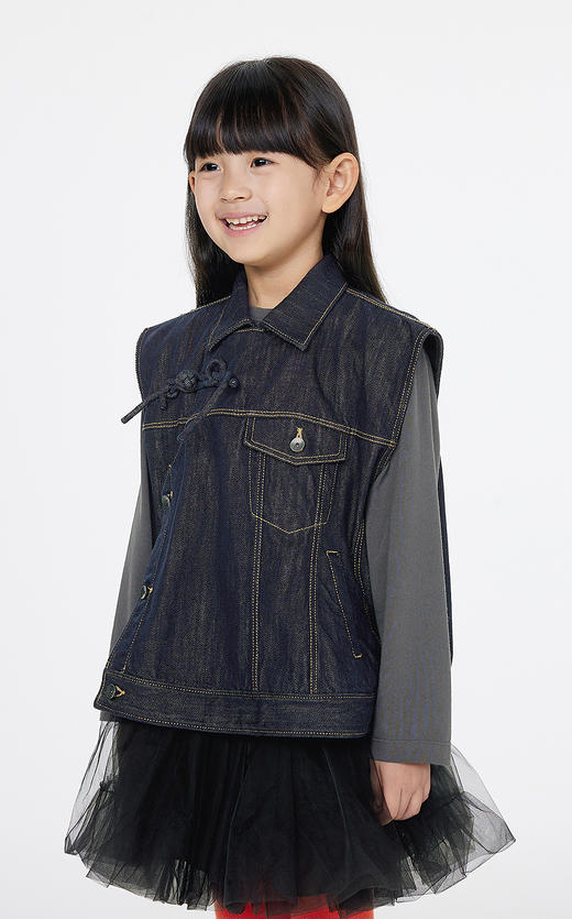 jnby  25年春款  牛仔马甲  1P1513480 商品图4