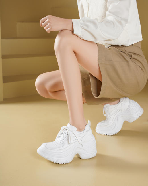 Westory2025年春季厚底增高运动鞋阔腿裤伴侣深口鞋W25AM59151 商品图7