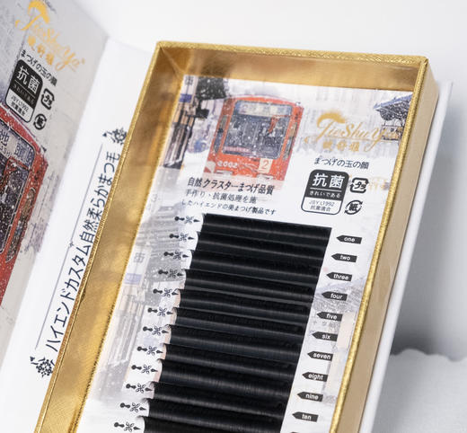 睫舒雅-漫画款5D花神0.07J混 扁毛0.15D(混) 睫毛系列 商品图2