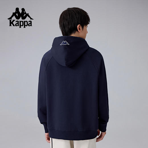 Kappa卡帕背靠背运动套头衫男2025新款宽松连帽针织卫衣休闲上衣K0F12MT01 商品图3