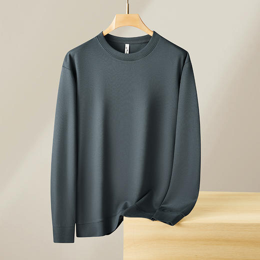 【新款DX】大依优型大码圆领卫衣长袖加肥加大休闲运动上衣男打底衫胖子男士 商品图5