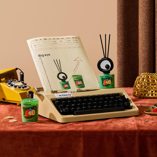 WEKUKU 大眼仔香氛礼盒 无火香薰礼盒可爱香氛蜡烛创意生日礼品 商品图2