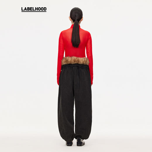 【TRINITE×LABELHOOD】蕾虎联名25早春豹纹小蛇毛衣环保皮草卫裤 商品图2