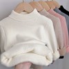 【年终特价99元/2件】【A类品质，加绒加厚】冬季儿童一体绒半高领毛衣 男童女童加厚针织毛衣 商品缩略图0