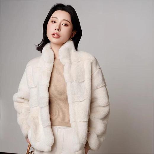 【Vogue Feminity 丹麦貂皮草夹棉加厚大衣】贵气十足 小A版型设计 包容身材又减龄 商品图1