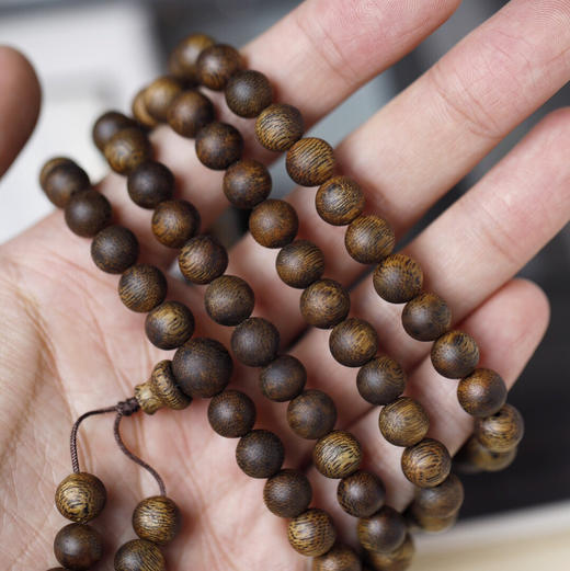 【青山特惠】8mm108颗 绿棋楠 沉香手串 手链 约24g c8 商品图2