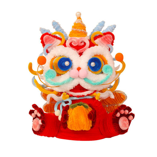 【赠视频教程】立体抱抱龙灯笼 新年灯笼春节儿童手提龙灯蛇年装饰品扭扭棒手工编织diy材料包 商品图4