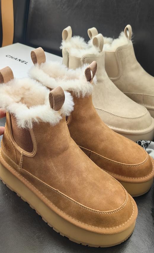小众原单切尔西纯羊毛纯皮雪地靴 商品图8
