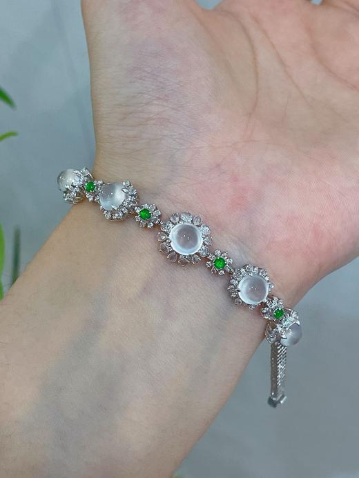 蛋面翡翠手链 商品图3