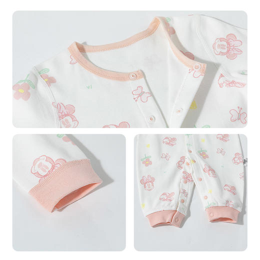 迪士尼宝宝2025春季卡通前开连体衣（2件装）ZD1EL007 商品图5