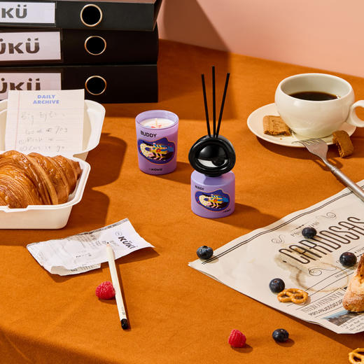 WEKUKU 大眼仔香氛礼盒 无火香薰礼盒可爱香氛蜡烛创意生日礼品 商品图4