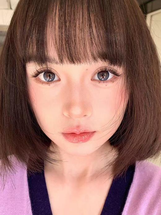 【半年抛中直径】Lulualice-亮蓝灰-14.2mm【半年抛 0-1000度 有525/575】 商品图3