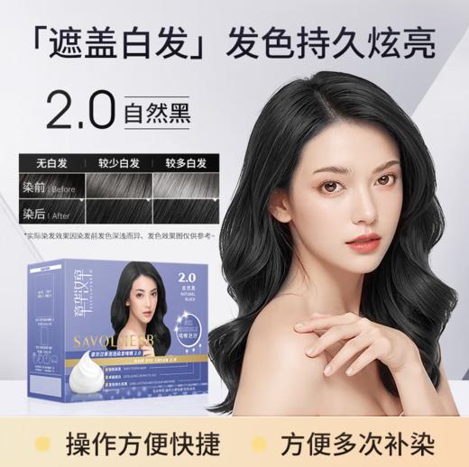 210ml啫喱泡泡染（章华汉草轻松染发霜2.0）自然黑-8310 商品图0