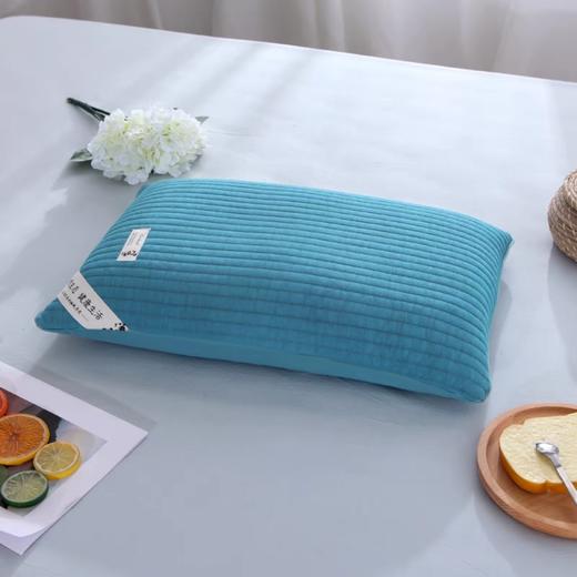 亲肤荞麦枕|砂洗全棉荞麦壳枕头|夹棉绗缝透气枕套|带拉链可拆洗 商品图3