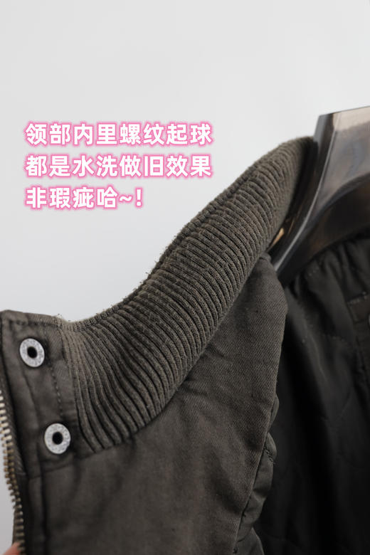 L.V.S 小李出口元单 重水洗做旧vintage 立领棉服夹克 WT812 商品图6