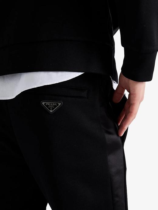 P.R.D 秋冬加绒厚款尼龙侧骨拼接装饰长裤卫裤 WK783 商品图2