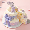 【爱心紫小熊】6+4英寸双层新品下午茶，女孩子都喜欢的创意甜品塔；多层精致的美味，满载着美好与祝福（119.9/179.9） 商品缩略图2