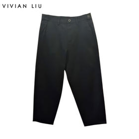 VIVIAN LIU薇薇安刘R2445006初秋女装新款斜插兜显瘦小脚休闲长裤
