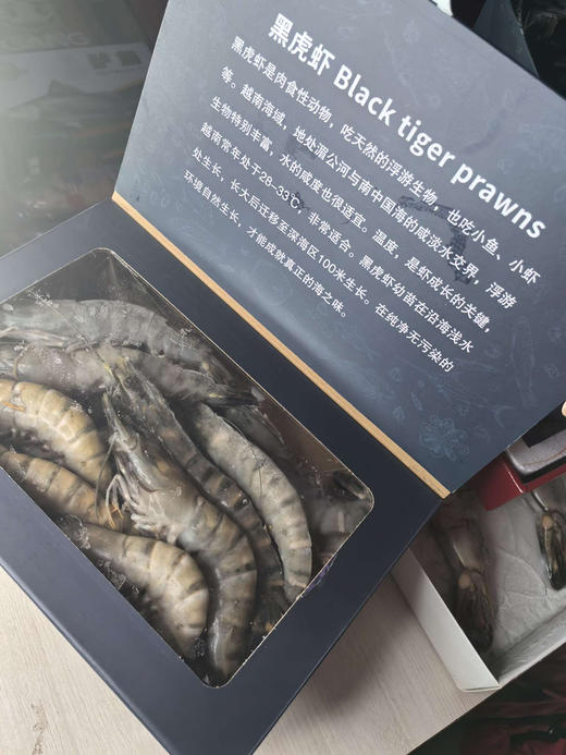 无冰衣黑虎虾，春节餐桌必备，大个头，肉质紧实，约16-20头一箱，2斤/箱 商品图3