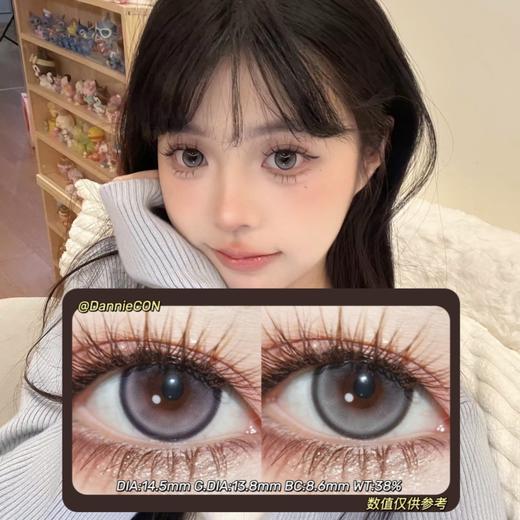 DEEKAY半年抛·G342&G343·14.5mm(着色参考13.8mm) 0-1000度(有525/575) 韩产进口·(建议佩戴3-4个月左右更换)·贵妇DK 适合敏感眼 商品图0