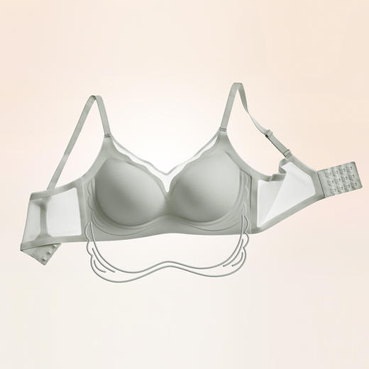 都市丽人内衣薄泳布小弹簧无钢圈VBRALBH6K2 商品图8