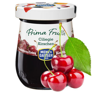 曼莎（MENZ&GASSER）意大利进口樱桃果酱340g 0脂肪黑樱桃面包果肉酱 蛋糕烘培原料 /粮油调味 /调味品 /西式酱料 商品图1