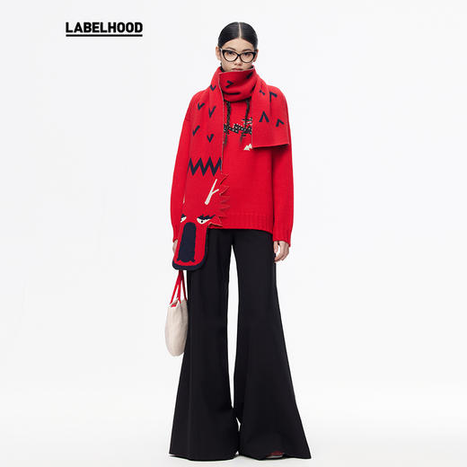 【THE FLOCKS × LABELHOOD】蕾虎联名时尚龙纹刺绣毛衣 商品图1