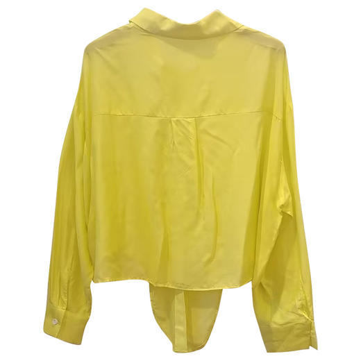 VIVIAN LIU R2443008初秋新款时尚小翻领不规则下摆开衫长袖上衣 商品图1