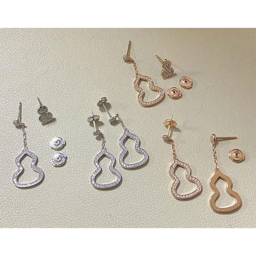 【活动商品，不退不换】可可推荐 福禄双全 麒*麟葫芦系列 耳环|项链|手链 匠心工艺 精致高级 商品图4