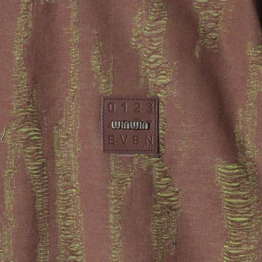 T2198早春新款时尚个性韩版撞色磨破圆领短袖T恤高级感设计轻奢上衣 商品图3