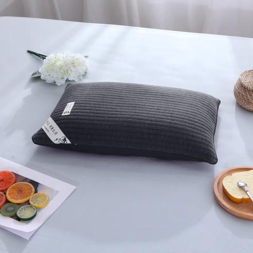 亲肤荞麦枕|砂洗全棉荞麦壳枕头|夹棉绗缝透气枕套|带拉链可拆洗 商品图7