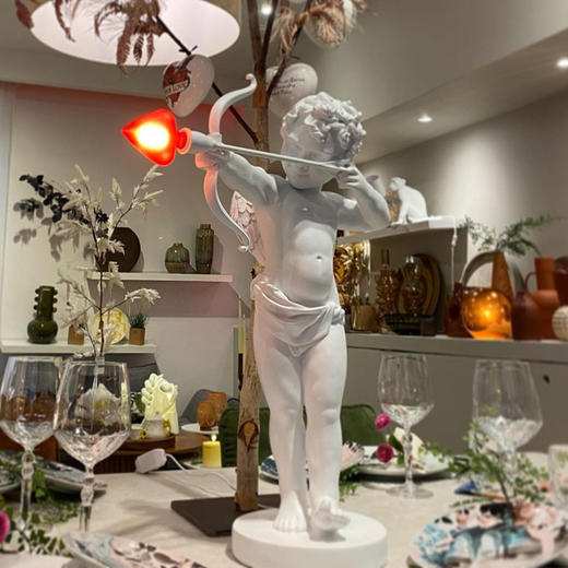 SELETTI 爱心丘比特灯具 室内桌面创意摆件丘比特氛围台灯情人节礼物送女友 商品图4