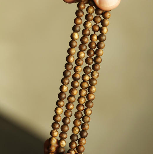 【青山特惠】 6mm108颗 绿棋楠沉香 手链 11.7g c6 商品图8