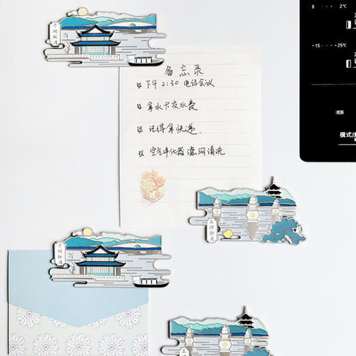 [礼盒装]十里西湖夜光冰箱贴套装—中国美术学院文创＆一艺之间居家好物送礼佳品 商品图2