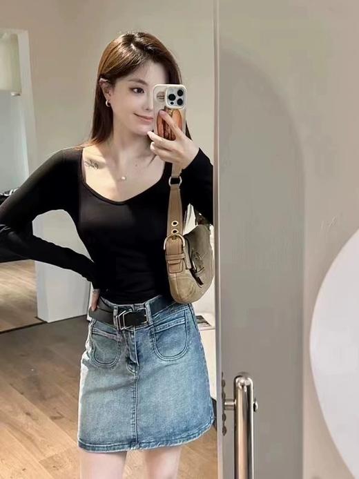 <曾小咸推荐>  V领磨毛打底衫  商品图4