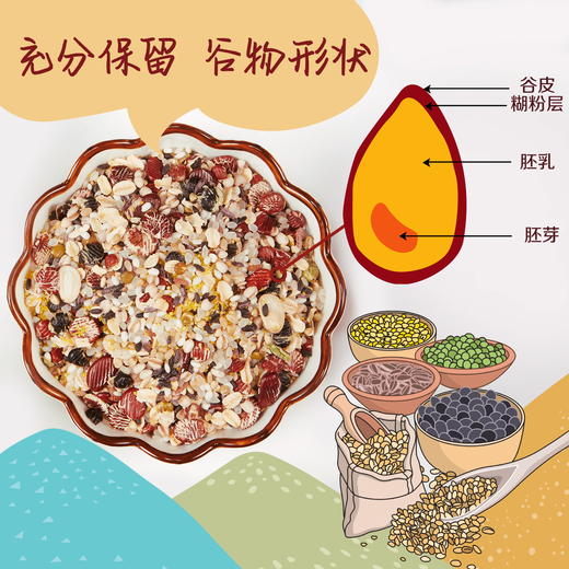 中粮初萃低糖快熟16谷粥米米伴侣16谷700g（100g*7） 商品图6