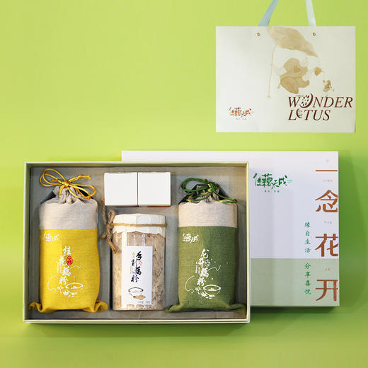 佳藕天成藕粉礼盒套装 正宗杭州西湖特产纯藕粉茶叶蜂蜜礼盒 商品图6