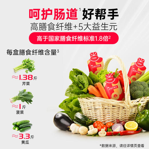 均瑶健康血橙纤维饮膳食纤维0蔗糖0脂肪（草莓芭乐味）30g*5/盒 商品图1