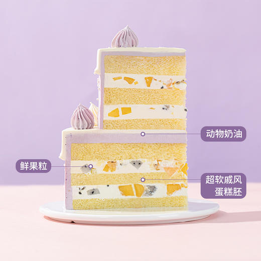 【爱心紫小熊】6+4英寸双层新品下午茶，女孩子都喜欢的创意甜品塔；多层精致的美味，满载着美好与祝福（119.9/179.9） 商品图3