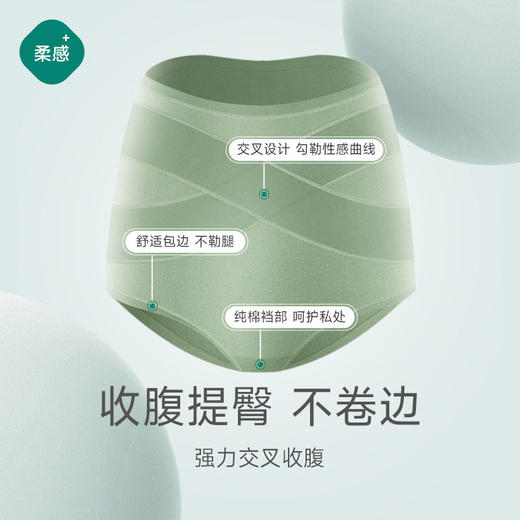 优选丨【3条/4条独立装】美雅挺高腰纯棉内裤/高腰交叉纯棉/冰丝收腹裤 多种款式合集 小蛮腰 提臀收小肚 塑身神器 商品图11