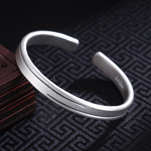 子佩集S999银【平行世界】手工银手镯原创设计纯银【55032261】2501 商品图1