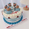 警察叔叔立体小动物复古蛋糕-低糖处理无添加 商品缩略图1