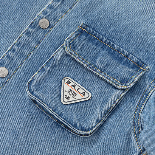 巴拉巴拉童装男童长袖衬衫儿童上衣2025春装纯棉牛仔 商品图3