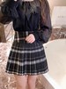 张心子【布拉格少女】校园风减龄格子百褶裙半身裙 U2411107 商品缩略图1