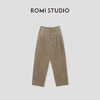 ROMI STUDIO“松弛高知”高比例棉高腰直筒粗坑灯芯绒长裤23AWK1151 商品缩略图0