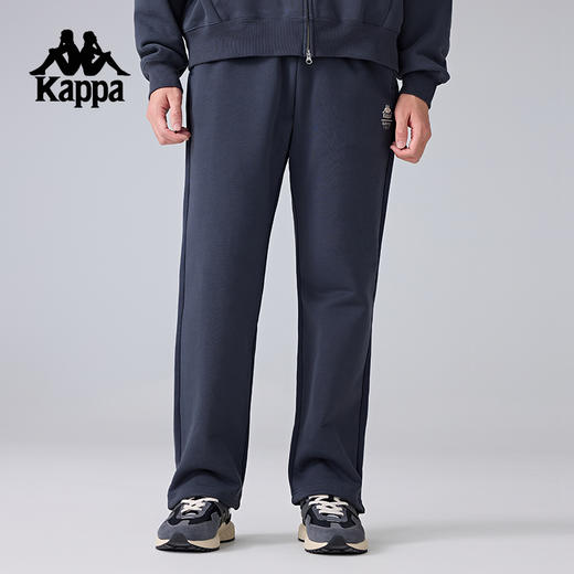 Kappa卡帕背靠背新款运动长裤男休闲直筒裤宽松针织裤跑步裤裤子K0F12AK62 商品图1
