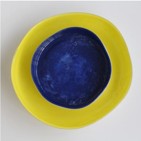 创意马卡龙不规则手工磁粉果盘样板间餐桌酒店冷盘蛋糕盘装饰盆 商品图1