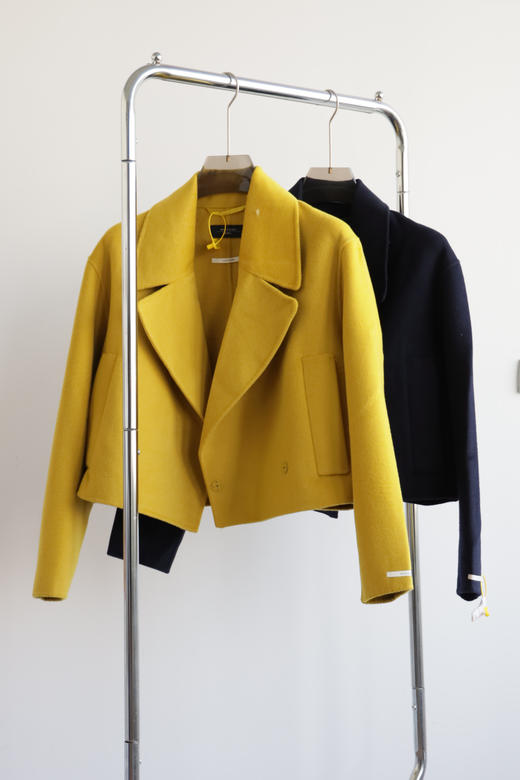 21024 M.M 100绵羊毛 羊毛呢短外套 廓形短款大衣 WT813 商品图2