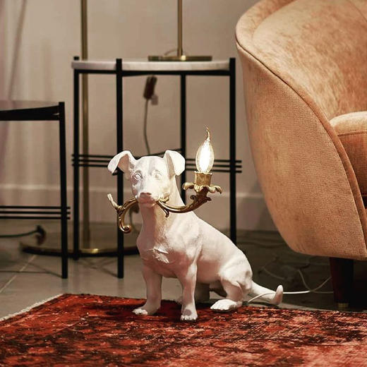 SELETTI 小狗灯 台灯小夜灯床头动物小狗卧室家居摆件儿童房汪星人礼物 可开发票 商品图4