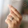 S925银天然危地马拉翡翠灵蛇戒指 新年转运戒指 商品缩略图2